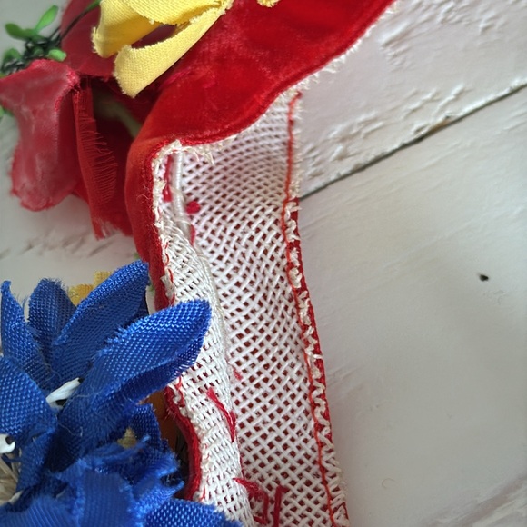 Vintage original Traditional Flower Ukrainian Headband, Folk Head Attire, Vinok - Picture 8 of 10